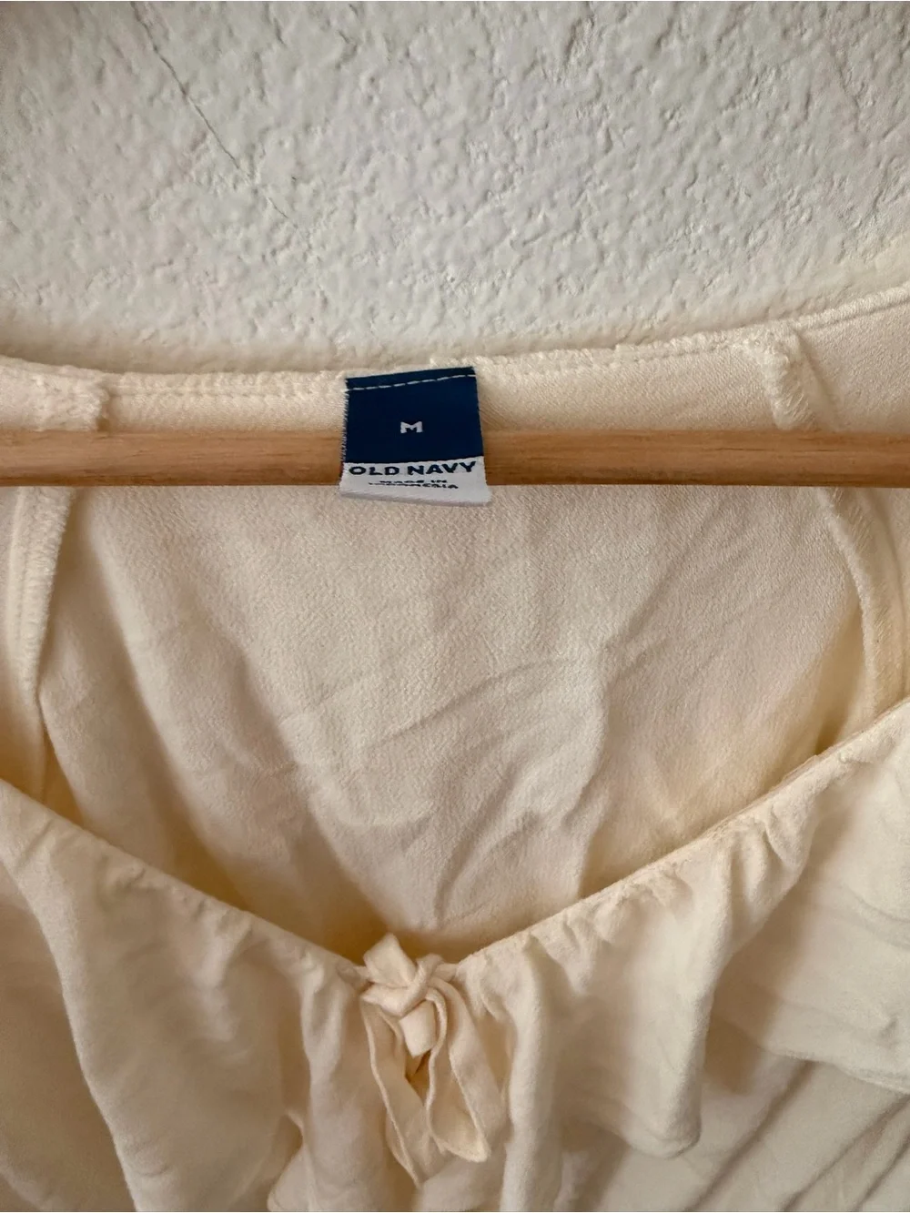 Old Navy Leopard Print and Cream Ruffled V-Neck Blouse (includes 2 tops)